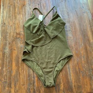 Cupshe Green Ruffle One Piece Swimsuit